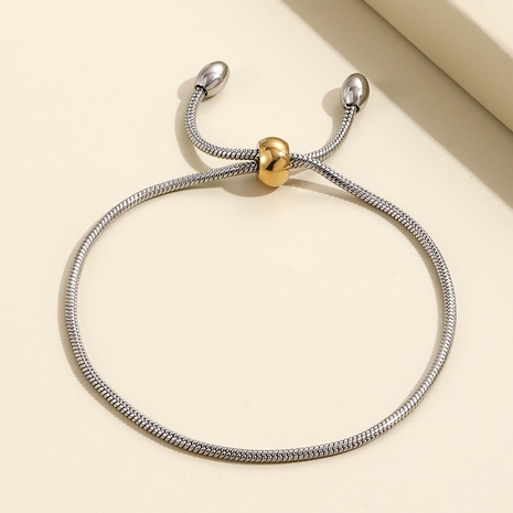 Fashion Stainless Steel Silver Twist Snake Chain Bracelet's discount tags