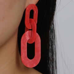 Mode neue stil Candy Farbe Stitching Kette anhänger Ohrringe