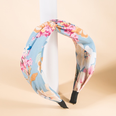 Fashion Color Flower Printing Twisted Headband Bohemian Hair Accessories's discount tags