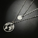 Fashion New Hollow out World Map Sequin Simple DoubleLayer Alloy Necklacepicture10