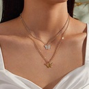 Simple Fashion Alloy Butterfly SingleLayer Necklace Geometric Animal Irregular Clavicle Chainpicture13