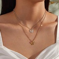 Simple Fashion Alloy Butterfly SingleLayer Necklace Geometric Animal Irregular Clavicle Chainpicture14