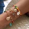 Fashion Color RiceShaped Beads Stringed Beads Shell ThreeLayer Ethnic Style Tassel Bracelet Setpicture10