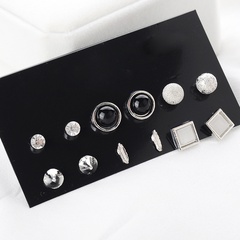 Fashion Simplicity Multi-Element Alloy Earrings Set 6 Pairs