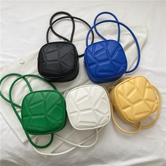 Fashion Women's New Rhombic Shoulder Messenger Solid Color Bag
