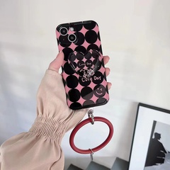 flowing particles heart shape holder pendant Ring 12 iPhone Case