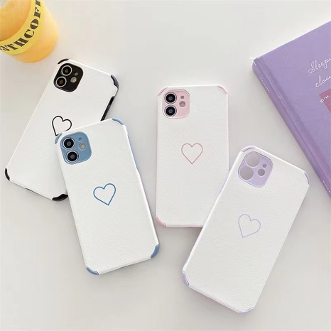 Simple Side Small heart pattern Iphone11 Drop-Resistant Phone Case's discount tags
