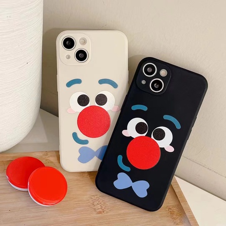 Mignon Drôle De Clown Nez Rouge Support Iphone13 Téléphone Cas's discount tags