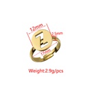 Stainless Steel Ring Setting 26 English Letters 12mm Ring DIY Ring Ornament Accessoriespicture17