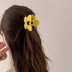 Accesorios para el cabello de Clip en forma de flor grande de Color sólido de verano de moda