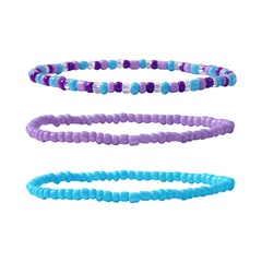 2022 New Simple Hand Jewelry Colorful Bead Crystal Handmade Multi-Layer Resin Bracelet Set Wholesale