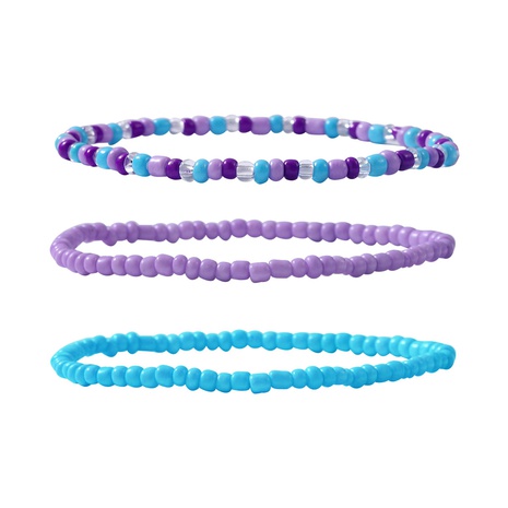 2022 New Simple Hand Jewelry Colorful Bead Crystal Handmade Multi-Layer Resin Bracelet Set Wholesale's discount tags