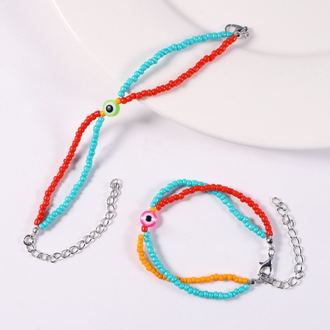 Fashion New Candy Pendant Handmade Colorful Bead Multi-Layer Resin Bracelet Wholesale's discount tags