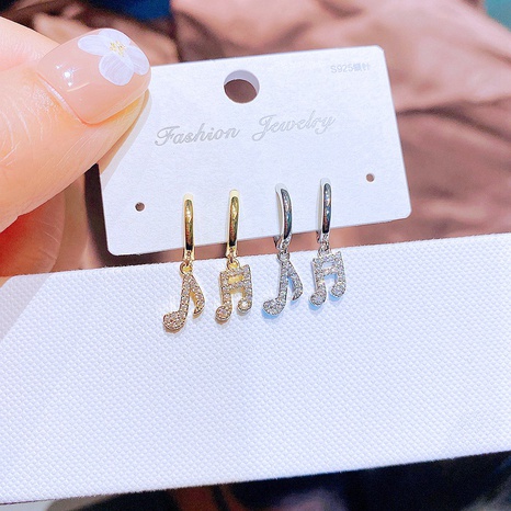 Micro incrustaciones de zirconio de moda Clip de oreja chapado en oro joyería al por mayor's discount tags