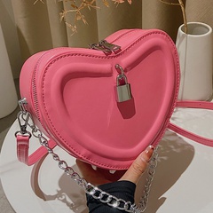 Summer New Fashion Heart Shape Chain Messenger Shoulder Bag