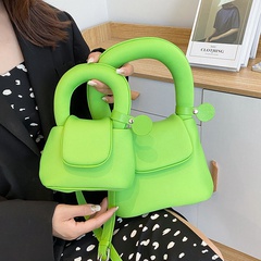 Cute Portable Pillow Bag Leisure Crossbody Shoulder Bag Parent-Child Small Square Bag