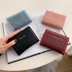 Short Card Holder New Three-Fold Wallet Storage Bag Fashion Lady's Wallet