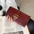 Neue Damen Geldbrse Folding Design Lange Brieftasche Raute Ins Stil Drei Falten Student Brieftasche Taschepicture15
