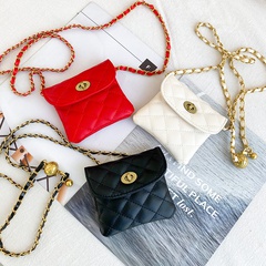 Korean Style New Rhombus Small Waist Bag Small Golden Balls Crossbody Chain Bag