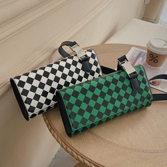 Fashion One-Shoulder Bag Chessboard Grid Personal Crossbody Small Square Bag
