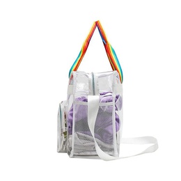 PVC New Transparent Shoulder Bag Large Capacity Swimming Bag Wash Bag Lightweight Storage Bagpicture8