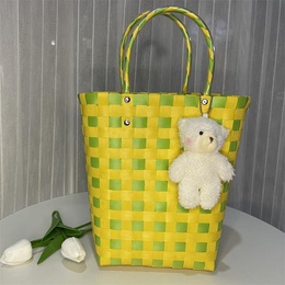 Hand Gift Crafts Vegetable Basket Bag Summer Handmade Woven Bagpicture7