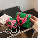 Acrylic Thick Chain Small Bag Summer Candy Color Rhombus Pearl Tote Shoulder Messenger Bagpicture10