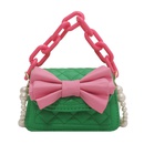 Acrylic Thick Chain Small Bag Summer Candy Color Rhombus Pearl Tote Shoulder Messenger Bagpicture8