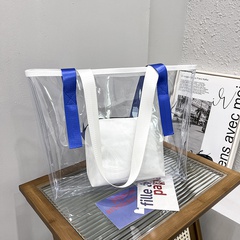 PVC Plastic Transparent Summer New Large Capacity Gel Bag Wholesale