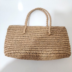 Wholesale Large Capacity Beach Straw New Hand-Woven Handbag Simple