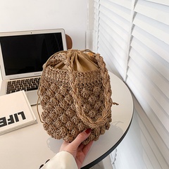 Fashion Summer New Straw Single Shoulder Women's Casual Weaving Beach Bag