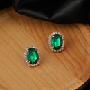 Fashion New Green Crystal Flowers Female ZirconEmbedded Alloy Earringspicture9