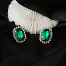 Fashion New Green Crystal Flowers Female ZirconEmbedded Alloy Earringspicture13