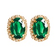 Fashion New Green Crystal Flowers Female ZirconEmbedded Alloy Earringspicture14