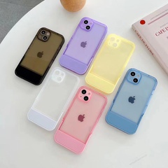 Einfache stil transparente farbe Unsichtbare Halterung Iphone13 Telefon Fall