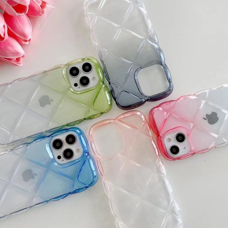 new style Colorful Rhombus gradient color Iphone13 Anti-Fall phone case's discount tags