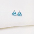 Amazon Hot European and American Heart Temperamental Color Zircon Stud Earrings Crystal Peach Heart Ins Simple Earrings Female Spotpicture20