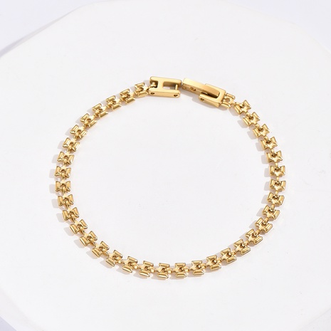 Fashion Stainless Steel Vintage Chain Ornament Simple Bracelet's discount tags