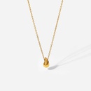 Fashion New 18K Gold Plated Stainless Steel Water Drop Pendant Necklacepicture8