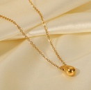 Fashion New 18K Gold Plated Stainless Steel Water Drop Pendant Necklacepicture11