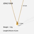 Fashion New 18K Gold Plated Stainless Steel Water Drop Pendant Necklacepicture12