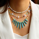 Pastoralen Stil Bunte Kleine ReisFrmigen Perlen Halskette Geformt String Perle Halskettepicture4