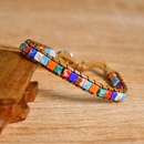 Bohemian Style Colorful SemiPrecious Stone Woven Bracelet Vintage Square Beads Wholesalepicture8