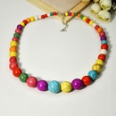 Retro Bohemian Ethnic Style Round Colorful Beads String Necklace Female Jewelry Wholesalepicture10