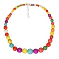Retro Bohemian Ethnic Style Round Colorful Beads String Necklace Female Jewelry Wholesalepicture11