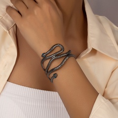 Mode Rétro Style Double Serpent enroulement forme Bracelet