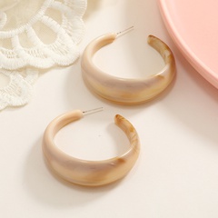 Fashion Retro  Acrylic C-Shaped Simple Acetate Resin Earrings