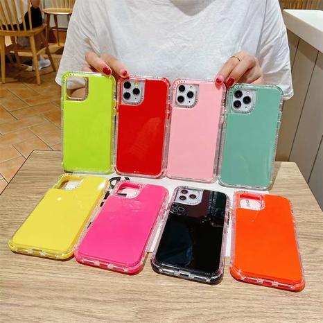 simple style Candy Color Iphone 11pro max Phone Case's discount tags
