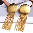 European and American Style Trendy Earrings Metal Tassel CrossBorder ECommerce Supply Ornament Factory Direct Sales Golden round 681picture14