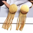 European and American Style Trendy Earrings Metal Tassel CrossBorder ECommerce Supply Ornament Factory Direct Sales Golden round 681picture15